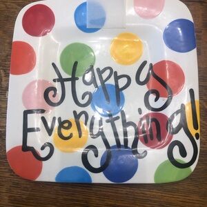 Coton Colors Multicolor Polka Dot Plate
